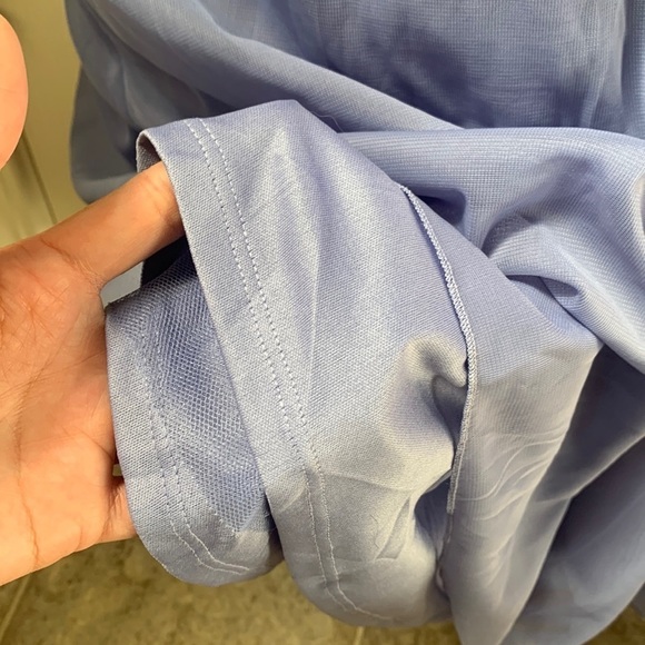 NWT BCX Dress Lace Mesh Insert Optional Strap Purple Gown size 1 XS - Picture 7 of 13